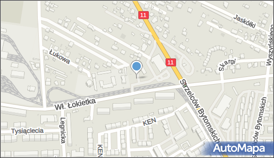 Paczkomat InPost BYT07A, Łokietka 2, Bytom 41-933