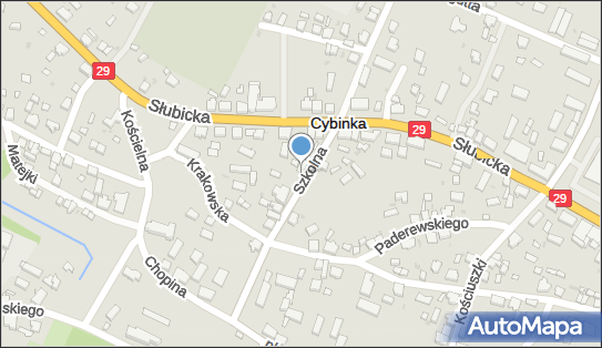 Paczkomat InPost CBN01BAPP, Szkolna 5A, Cybinka 69-108