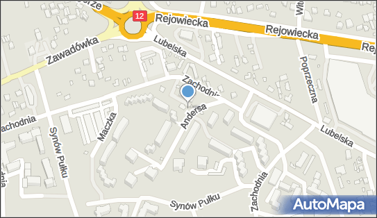 Paczkomat InPost CHE08M, Zachodnia 19B, Chełm 22-100