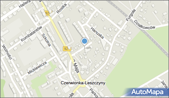 Paczkomat InPost CLS10M, Ks. Hanuska 4B, Czerwionka-Leszczyny 44-230