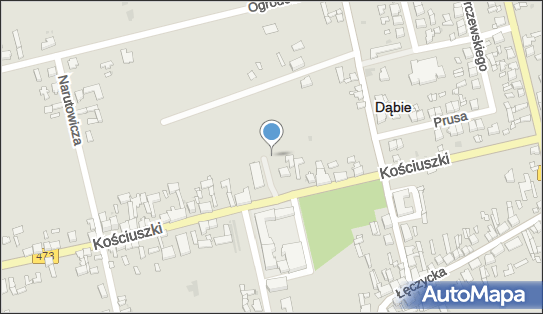 Paczkomat InPost DAI01BAPP, Kościuszki 16, Dąbie 62-660