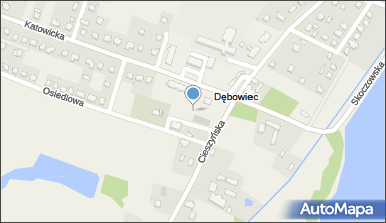 Paczkomat InPost DEW01BAPP, Cieszyńska 2, Dębowiec 43-426