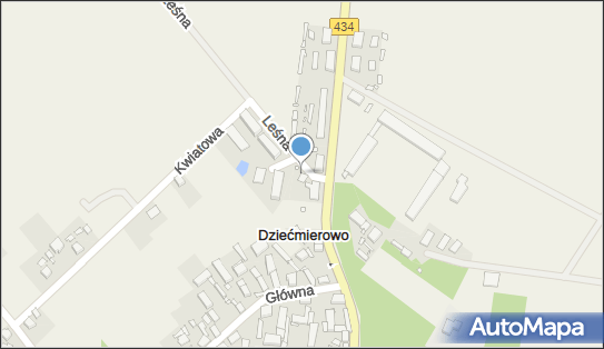 Paczkomat InPost DZIC01M, Leśna 1, Dziećmierowo 62-035