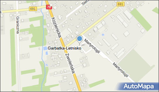 Paczkomat InPost GBL02M, Martyrologii 1, Garbatka-Letnisko 26-930