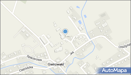 Paczkomat InPost GIT01M, Klasztorna 2, Gietrzwałd 11-036