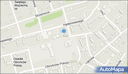 Paczkomat InPost GLI02B, Paderewskiego 56D, Gliwice 44-105