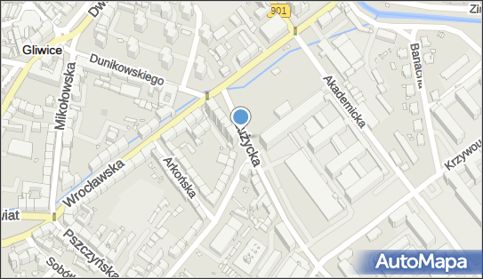 Paczkomat InPost GLI13A, Łużycka 2-2C, Gliwice 44-100