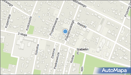 Paczkomat InPost IZA01N, Poniatowskiego 1, Izabelin C 05-080