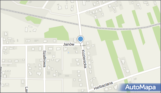 Paczkomat InPost JANV01M, Kozienicka 20, Janów 26-900