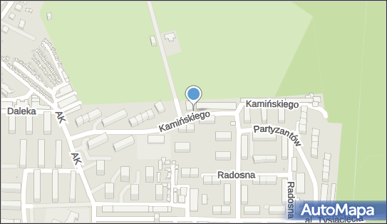 Paczkomat InPost JAW06N, gen. Feliksa Kamińskiego 9, Jaworzno 43-603