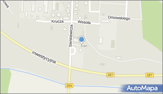 Paczkomat InPost JSI01BAPP, Sienkiewicza 37, Jasień 68-320