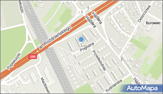 Paczkomat InPost KAT05BAPP, Pogodna 6, Katowice 40-319