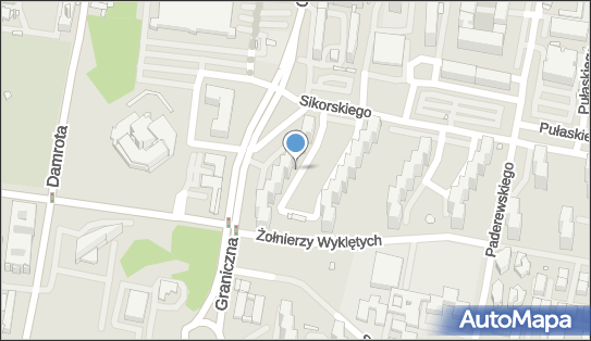 Paczkomat InPost KAT06H, Gen. Władysława Sikorskiego 14, Katowice 40-282