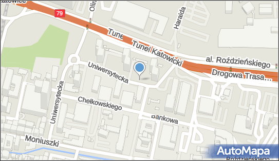 Paczkomat InPost KAT07A, Bankowa 14, Katowice 40-007