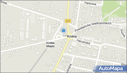 Paczkomat InPost KBA02BAPP, Poniecka 14, Krobia 63-840