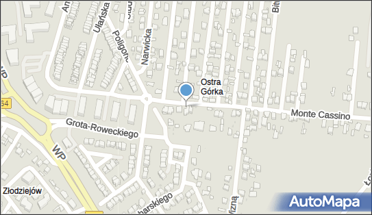 Paczkomat InPost KIE74M, Monte Cassino 22, Kielce 25-217