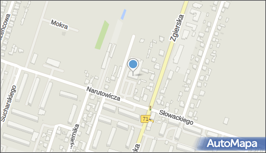 Paczkomat InPost KNL02M, Narutowicza 5, Konstantynów Łódzki 95-050