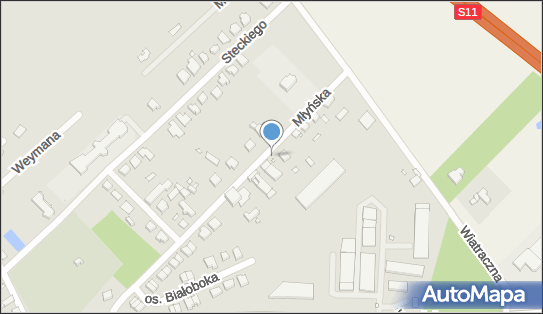 Paczkomat InPost KOR04M, Młyńska 34a, Kórnik 62-035