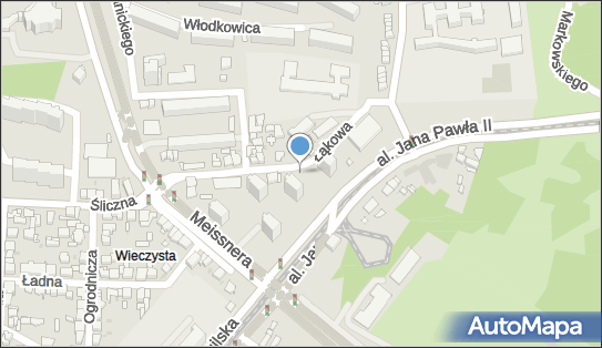 Paczkomat InPost KRA411M, Łąkowa 16, Kraków 31-443