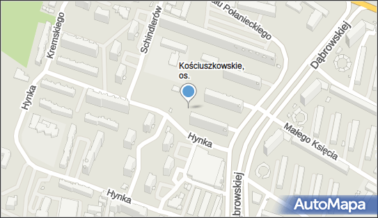 Paczkomat InPost KRA58BAPP, Kościuszkowskie 11, Kraków 31-859