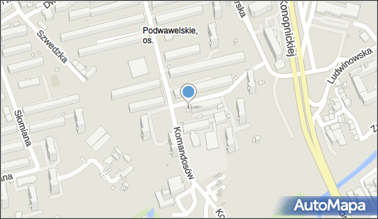 Paczkomat InPost KRA59M, Komandosów 21, Kraków 30-334