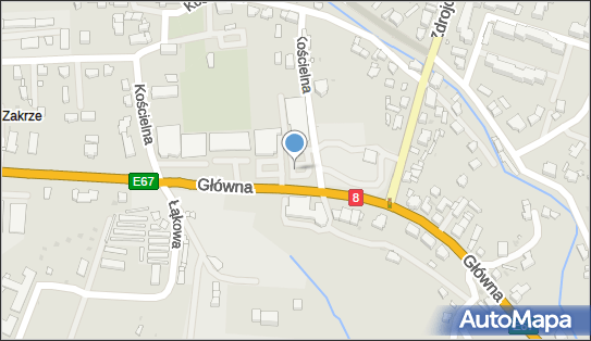 Paczkomat InPost KUD01M, Główna 42B, Kudowa-Zdrój 57-350