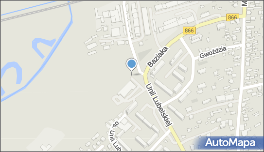 Paczkomat InPost LBA03M, Unii Lubelskiej 77, Lubaczów 37-600