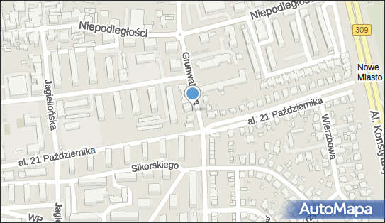 Paczkomat InPost LES01HP, Grunwaldzka 131, Leszno 64-100