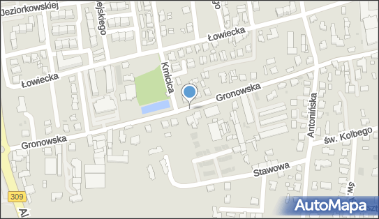 Paczkomat InPost LES13M, Gronowska 22, Leszno 64-100
