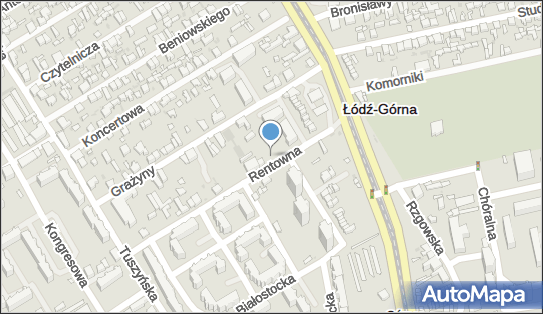 Paczkomat InPost LOD03APP, Rentowna 9, Łódź 93-310