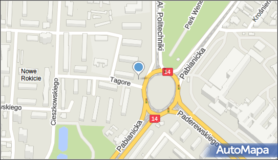 Paczkomat InPost LOD134M, Rogozińskiego 1, Łódź 93-503