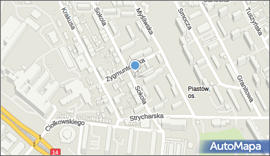 Paczkomat InPost LOD70N, Sokola 16, Łódź 93-519