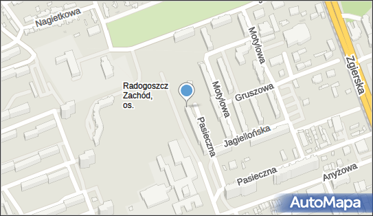 Paczkomat InPost LOD77M, Pasieczna 14, Łódź 91-362