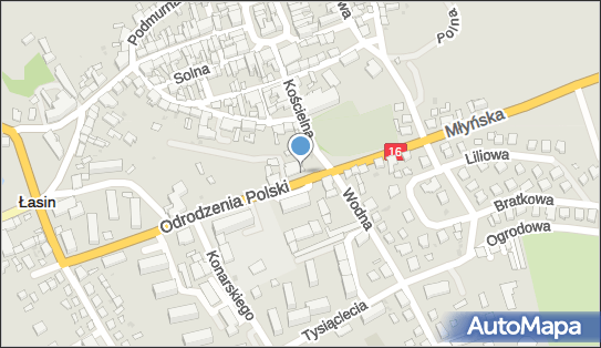 Paczkomat InPost LSN01N, Odrodzenia Polski 2, Łasin 86-320