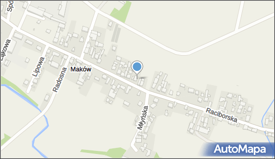 Paczkomat InPost MAQW01BAPP, Raciborska 50, Maków 47-480