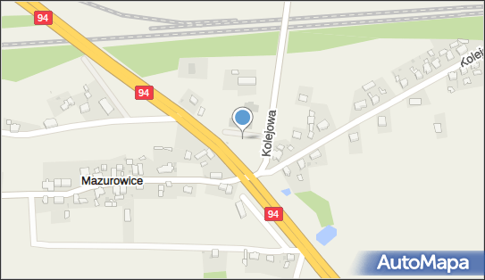 Paczkomat InPost MAZU01M, Kolejowa 19B, Mazurowice 55-320