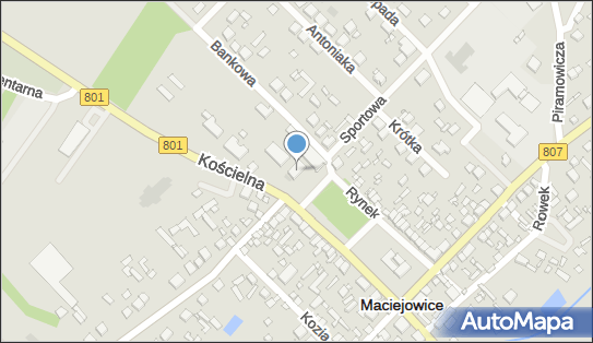 Paczkomat InPost MCJ01N, Rynek 49A, Maciejowice 08-480