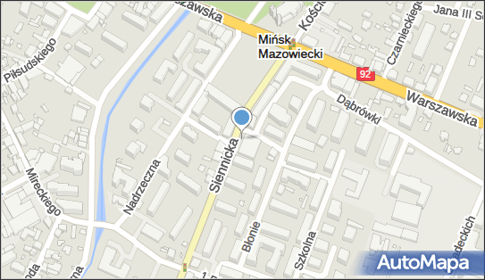 Paczkomat InPost MIM13M, Siennicka 1, Mińsk Mazowiecki 05-303