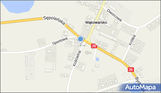 Paczkomat InPost MKA01M, Kościelna 2, Mąkowarsko 86-013