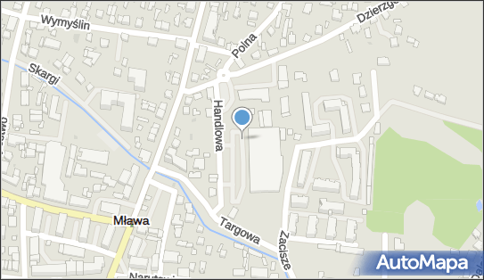 Paczkomat InPost MLW01A, Targowa 13, Mława 06-500