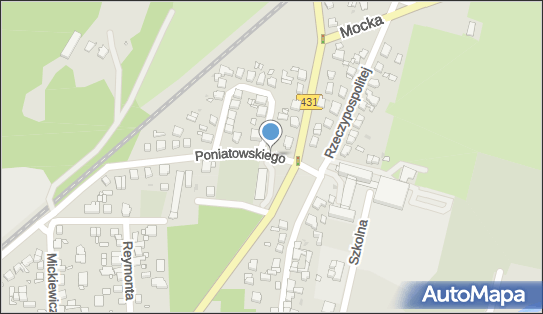 Paczkomat InPost MOS01ML, Poniatowskiego 1B, Mosina 62-050