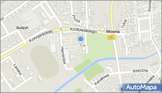 Paczkomat InPost MOS01M, Harcerska 3-5, Mosina 62-050