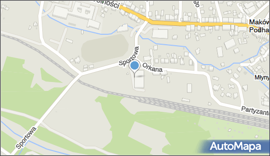 Paczkomat InPost MPO01HP, Sportowa 5, Maków Podhalański 34-220