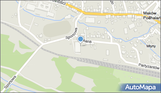 Paczkomat InPost MPO01M, Sportowa 5, Maków Podhalański 34-220