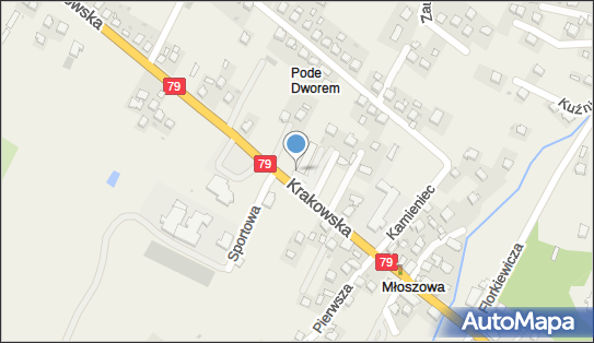 Paczkomat InPost MSO01BAPP, Krakowska 107, Młoszowa 32-540