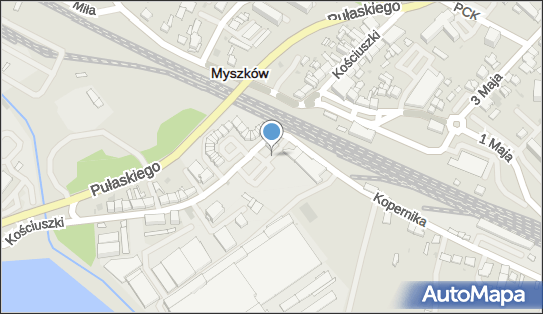 Paczkomat InPost MSY01N, Kościuszki 12, Myszków 42-300