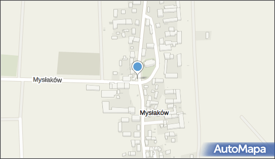 Paczkomat InPost MYSL01M, Mysłaków 84B, Mysłaków 58-111