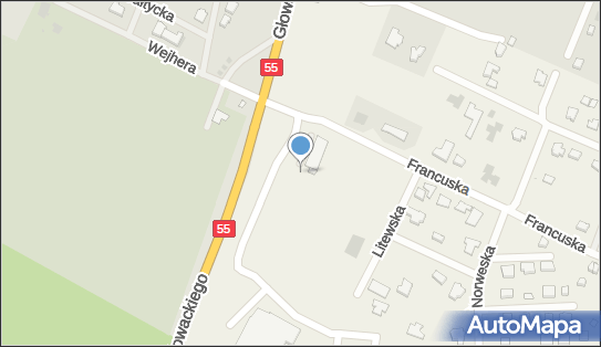 Paczkomat InPost NWIM02BAPP, Francuska 1A, Nowa Wieś Malborska 82-200