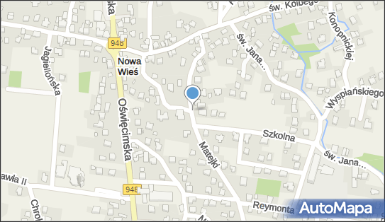 Paczkomat InPost NWS03M, Jana Matejki 19, Nowa Wieś 32-651