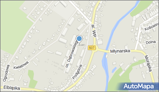 Paczkomat InPost ONR01M, Osiedle Dąbrowskiego 1, Orneta 11-130